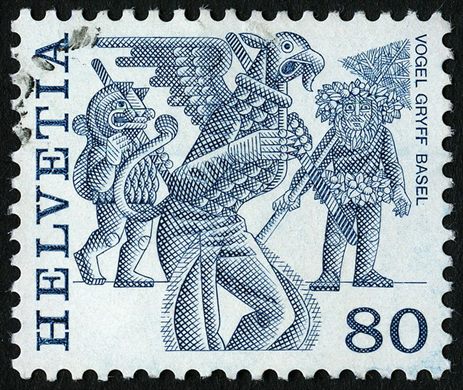Suica - 1977 - Costumes Populares - Vogel Gryff Basel - 80C