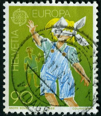 Suica - 1989 - Europa Jogos Infantis Cabra Cega - 90C