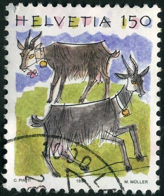 Suica - 1990 - Fauna Cabras - 1.50FR