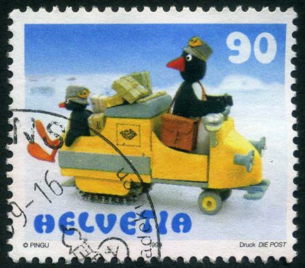Suica - 1999 - Pingu - Mota Postal - 90C