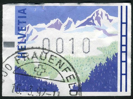 Suica - Sem Data - Selo Automatico Frama - Sem Valor