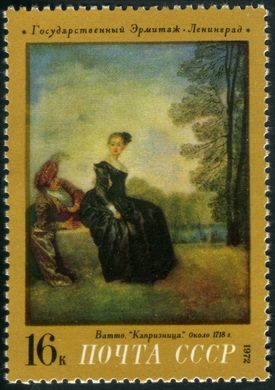 Uniao Sovietica - 1972 - Hermitage - Watteau Caprichosa - 16K