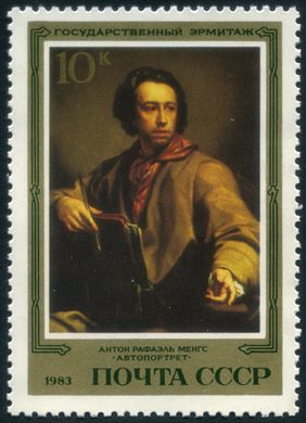 Uniao Sovietica - 1983 - Hermitage - Mengs Autorretrato - 10K