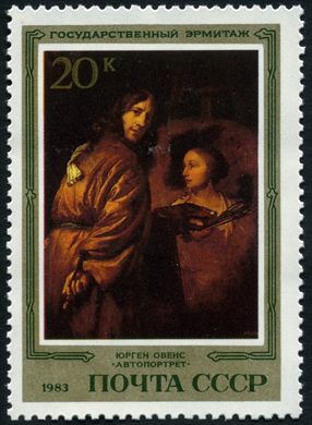 Uniao Sovietica - 1983 - Hermitage - Ovens Autorretrato - 20K