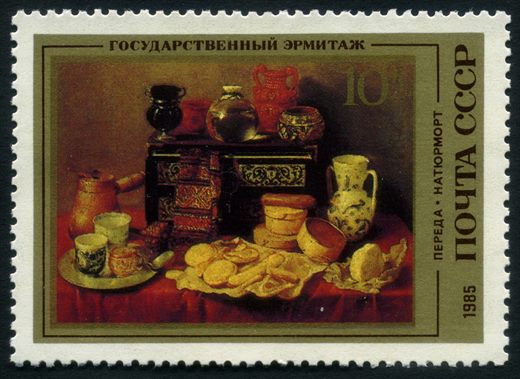 Uniao Sovietica - 1985 - Hermitage - Pereda Natureza Morta - 10K