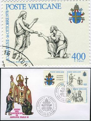 Vaticano - 1979 - Joannes Paulus II Pontificato - Cristo entrega chaves a Pedro - 400L
