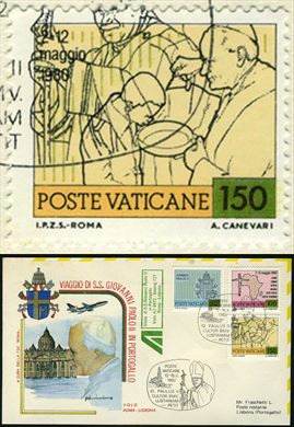Vaticano - 1981 - Viagens JP II 1980 - Papa com Crianca - 150L