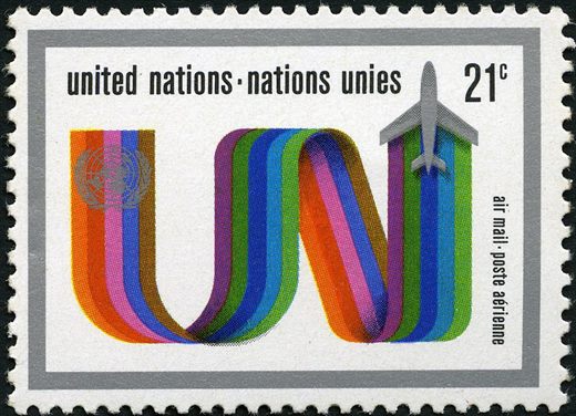 Nacoes Unidas - 1972 - Correio Aereo - 21C