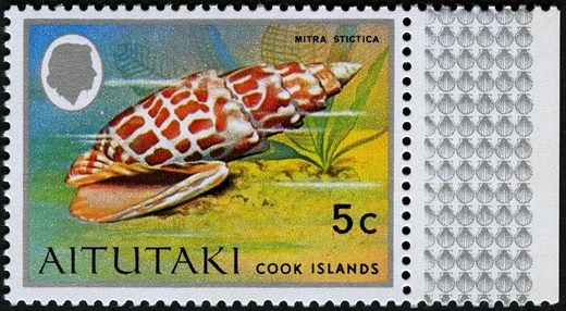 Aitutaki - 1974 - Conchas Marinhas - 5C