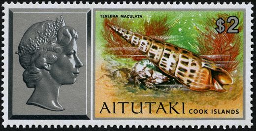 Aitutaki - 1974 - Conchas Marinhas - 2D