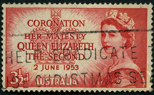 Australia - 1953 - Coroacao Rainha Isabel II - 3.5D
