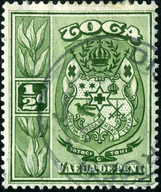 Tonga - 1942 - Definitivos - 0.5D