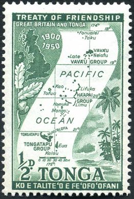 Tonga - 1950 - Tratado de Amizade - 0.5D