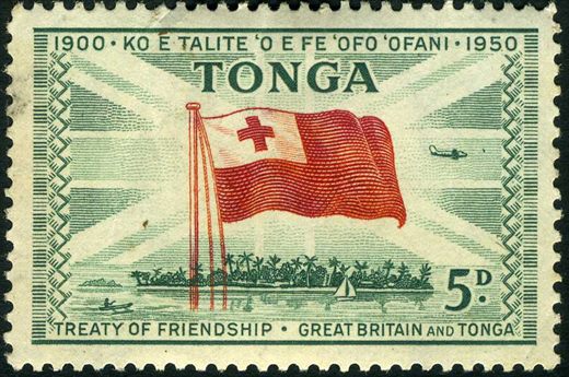 Tonga - 1950 - Tratado de Amizade - 5D