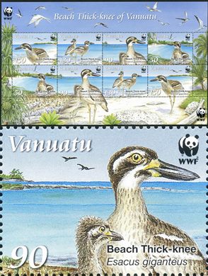 Vanuatu - 2009 - WWF Beach Thick-knee - 90VT