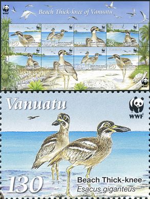 Vanuatu - 2009 - WWF Beach Thick-knee - 130VT