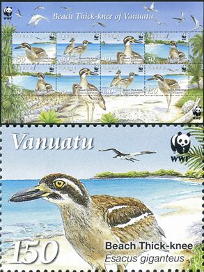 Vanuatu - 2009 - WWF Beach Thick-knee - 150VT