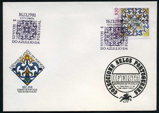 Portugal - 1981 - Azulejo Sec XVI - 8Esc50