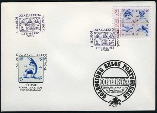 Portugal - 1983 - Azulejo Sec XVIII Figura Avulsa - 12Esc50