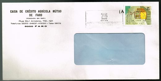 Portugal - 1989 - Envelope Postal - CCA Faro - Elevador Bica - 29Esc