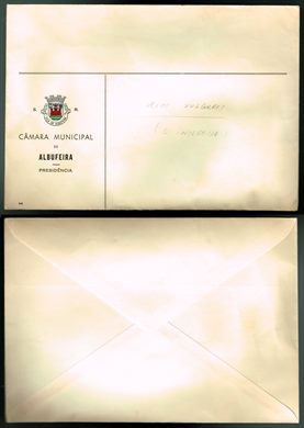 Portugal - 1990 - Envelope Postal - CM Faro - Brasao tradicional