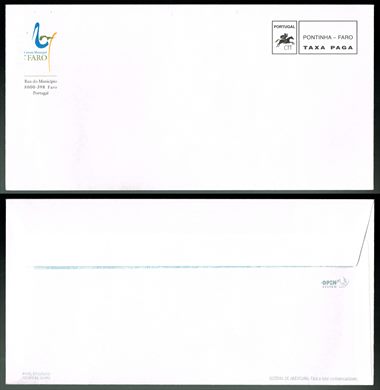 Portugal - 2005 - Envelope Postal - CM Faro - Variante 02