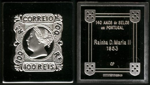 Portugal - 1993 - 140 Anos Selos D Maria II - 100Reis
