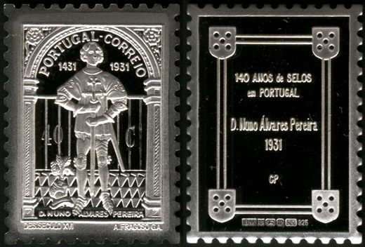 Portugal - 1993 - 140 Anos Selos Nuno Alvares Pereira - 40C