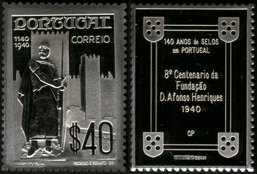 Portugal - 1993 - 140 Anos Selos D Afonso Henriques - 40C