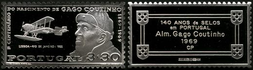 Portugal - 1993 - 140 Anos Selos Gago Coutinho - 3Esc30