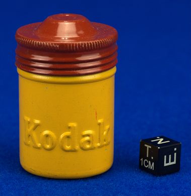 Kodak caixa filme 35mm (amarela-castanho)