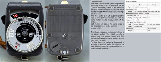 Gossen Sixtar