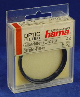 Hama Optic Filter Gitter (Cross) 4x 591-520 Effekt-Filter E52