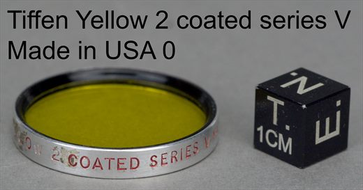 Tiffen Yellow 2 coated series V