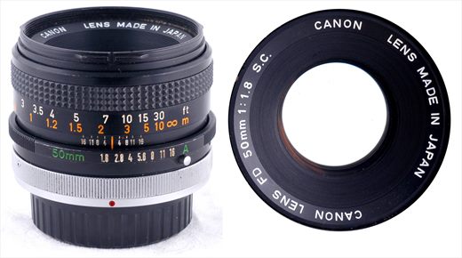Canon 50mm f1.8 FD S.C. A