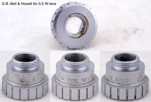 G.B-Bell-Howell for 0,5inch lens