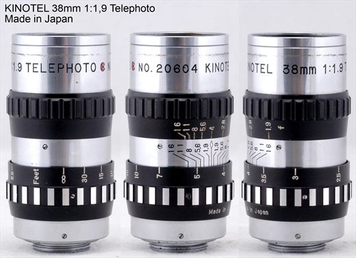 Kinotel 38mm f1.9 Telephoto