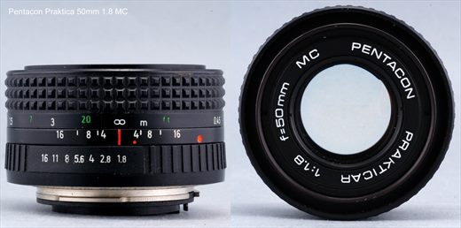 Pentacon Prakticar 50mm f1.8 MC