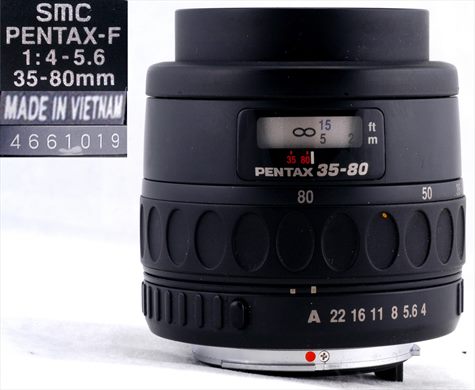 Pentax 35-80mm f4-5.6 SMC F