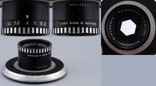 Scheider-Kreuznach Componar 105mm f4.5