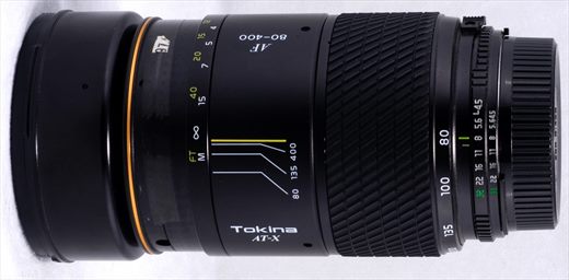 Tokina 80-400mm f4.5-5.6 AT-X SF