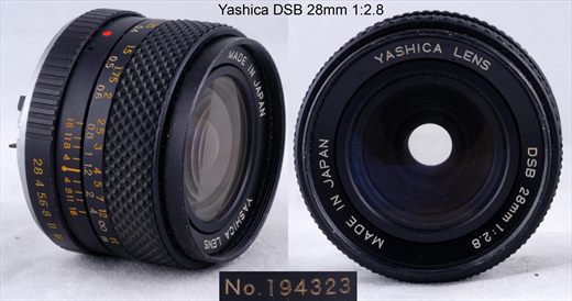 Yashica 28mm f2.8 DSB