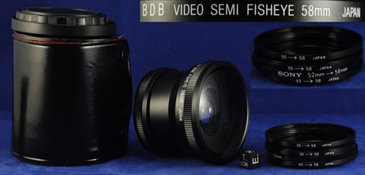BDB Video semi fisheye 58mm