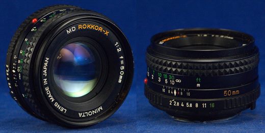Minolta 50mm f2.0 MD Rokkor-X