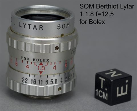 SOM Berthiot Lytar 1.8 f-12.5 for Bolex