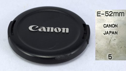 Canon E-52mm (tapa frontal lente)