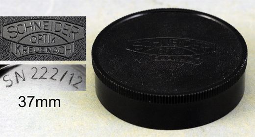 Schneider Optik Kreuznach 37mm (tampa traseira lente)