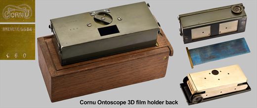 Cornu Ontoscope 3D film holder back