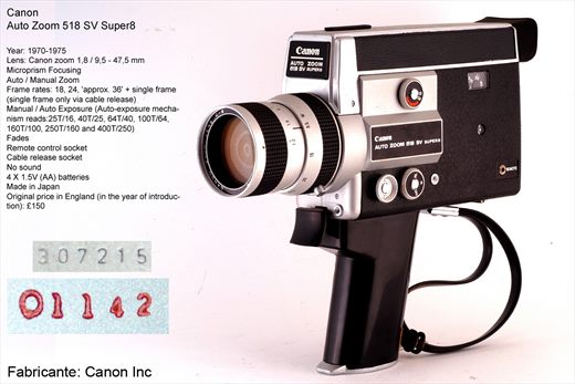Canon Auto Zoom 518 SV Super8