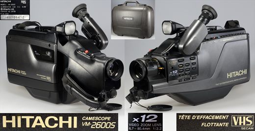Hitachi Camescope VM-2600S VHS SECAM